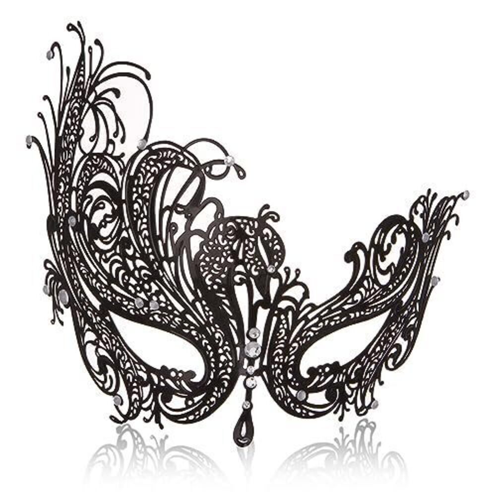 1519 Masquerade Mask Shiny Rhinestone Metal Mask Venetian Mask for Party